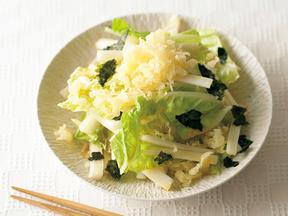 白菜と揚げ玉のサラダ